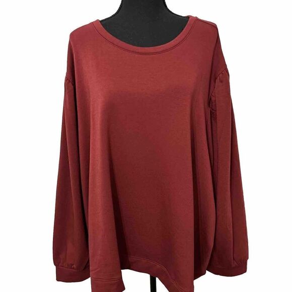 Amazon Burgundy Super Soft Sweatshirt Size 7X NWT - Picture 1 of 4